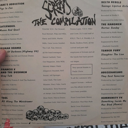 Scream The Compilation vinyl used, rock