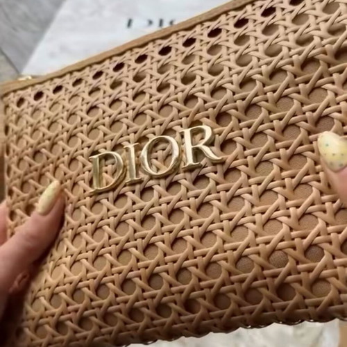 Dior 2026 Eco Raffia Limited Edition Cosmetic Bag New