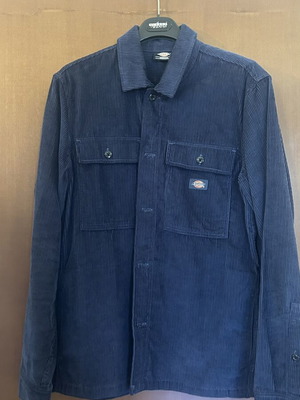 Πουκάμισο Dickies Higginson βελούδινο μπλε μέτριο μέγεθος σαν καινούργιο