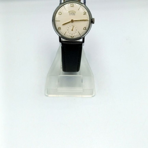 Technos mechanical wristwatch like new unisex, black and white