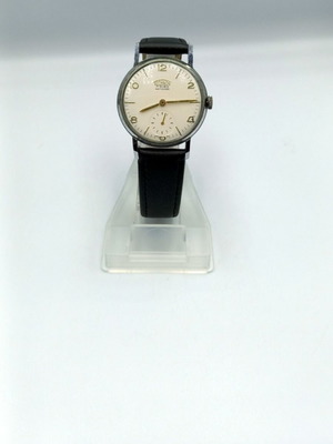 Technos mechanical wristwatch like new unisex, black and white