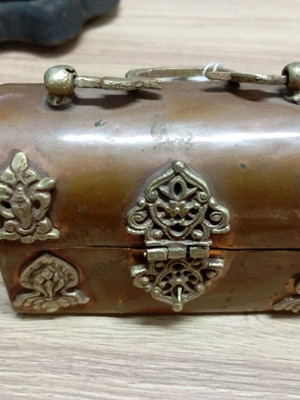 Copper jewelry box used