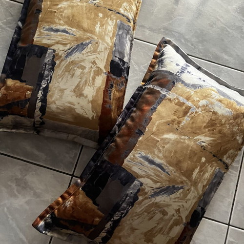 Set of 2 decorative sofa pillows 35x55 cm