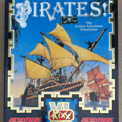 Pirates! MicroProse Kixx XL Atari ST game like new, complete in box