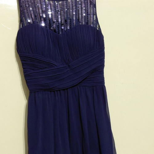 Maxi evening dress Raxevsky like new, navy blue with sequins