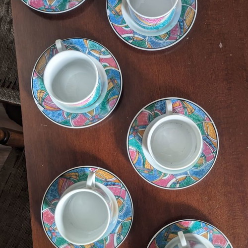 Cups used, set of 6 with saucers