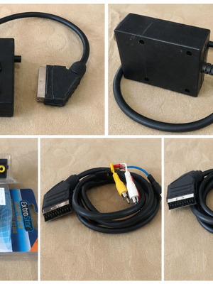 Analog audio and video cables Scart, DIN, RCA like new