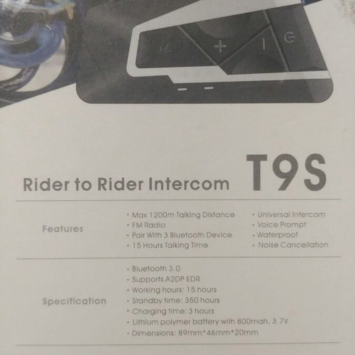 Bluetooth Motorcycle Intercom T9S