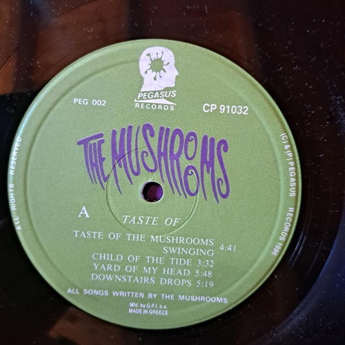 The Mushrooms Taste Of LP like new, rock 1986