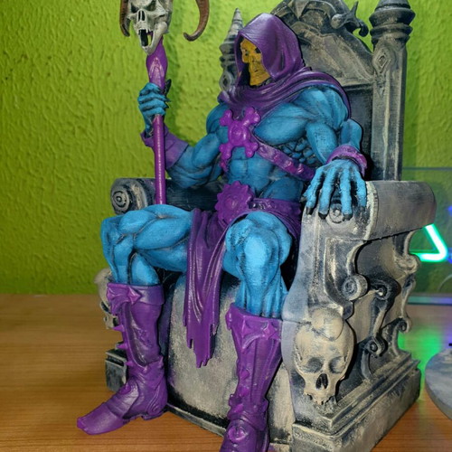 Skeletor set of 3 hand-painted decorative figures new