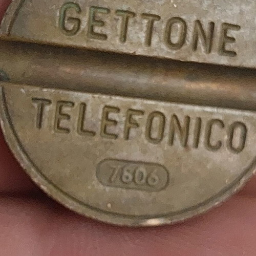 Gettone Italian Phone Coins used, pack with years 74 76 77 78 79