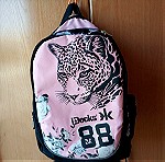  Σχολική τσάντα μεγάλη για κορίτσι δημοτικού σε ροζ και μαύρο χρώμα