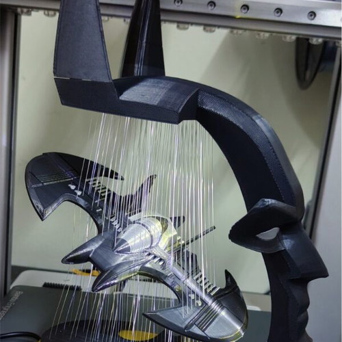 Batman Batwing & Cowl Diorama decorative art