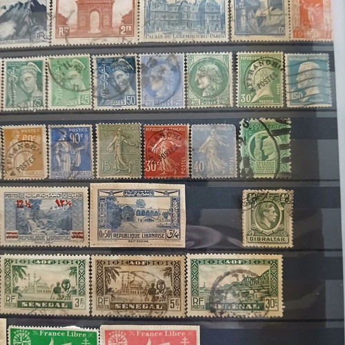 Stamp collection of 34 like new, France and French territories 1930-1950