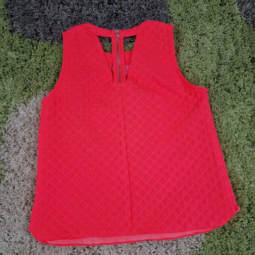 River Island pink neon women top size M new