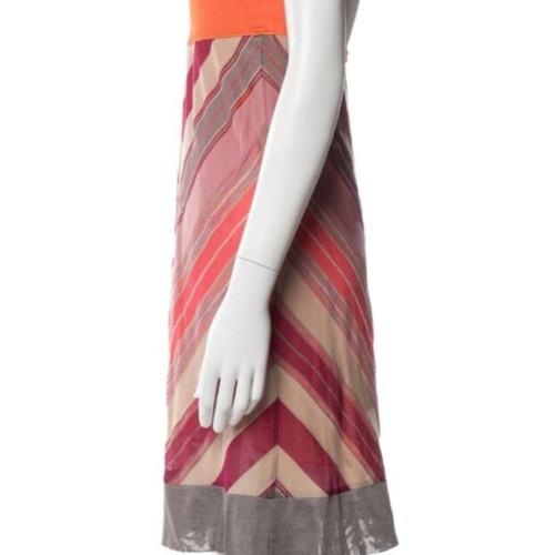 Missoni vintage dress used, colorful with gold thread and lining