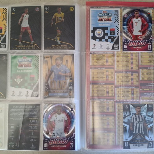 Topps Match Attax Champions League 2023-24 Album like new with extra cards