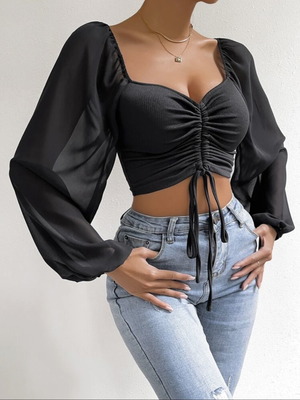Shein black blouse new, size XS