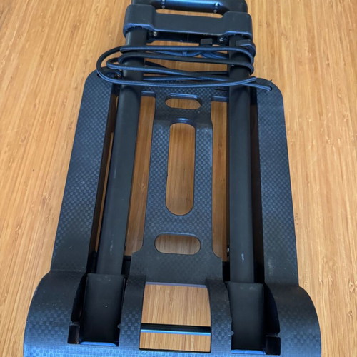 Folding luggage trolley like new with telescopic handle and strap