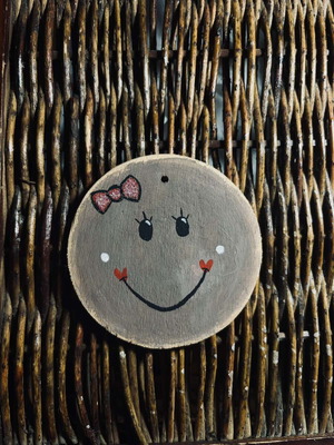 Wooden handmade Christmas ornament new