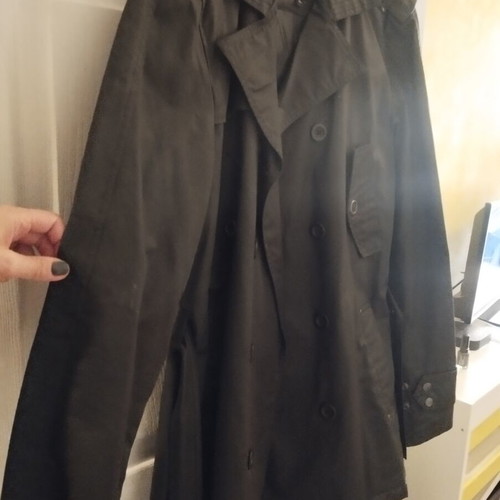 Bertolucci men's trench coat XL used, black
