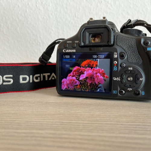 Canon EOS 500D DSLR camera with 18-55mm lens like new