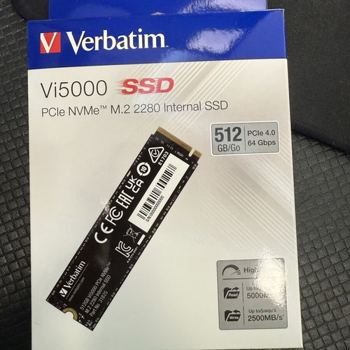 Verbatim Vi5000 M.2 512Gb SSD NVMe PCIe 4.0 new