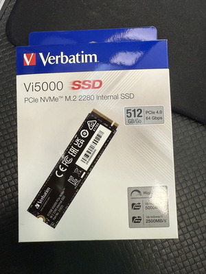Verbatim Vi5000 M.2 512Gb SSD NVMe PCIe 4.0 new