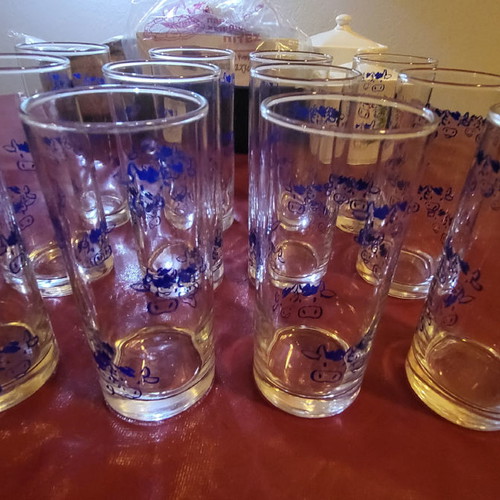 FAGE glasses new, set of 12 collectible