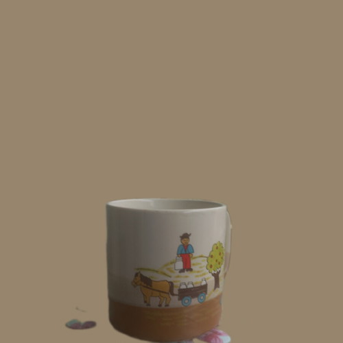 Farmer Boy 1983 vintage mug like new with farmer and apple trees