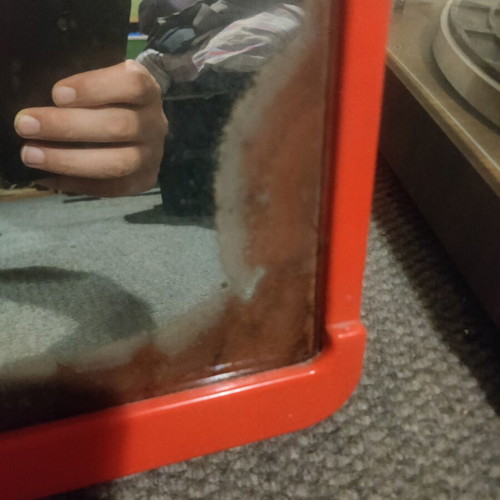 Vintage bathroom mirror used with small defect