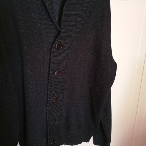 Seal men's knitted cardigan XL black like new