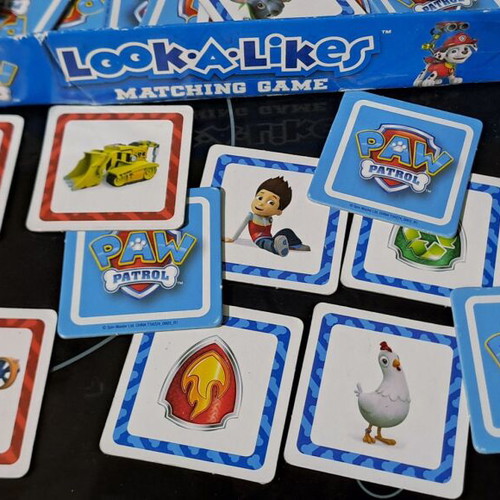 Paw Patrol Memory Game used, for 2-4 players 3+ years