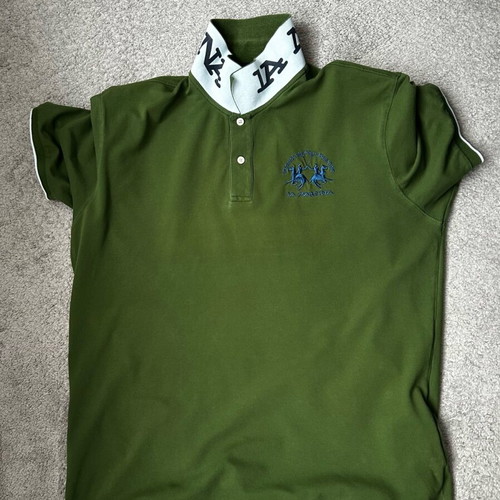 La Martina Polo t-shirt used, size XXL, green