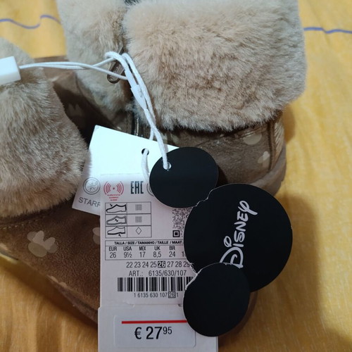 Minnie Zara boots size 26 new, brown beige