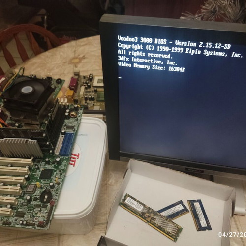 3dfx Voodoo3 3000 AGP 16MB graphics card, retro