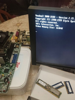 3dfx Voodoo3 3000 AGP 16MB graphics card, retro