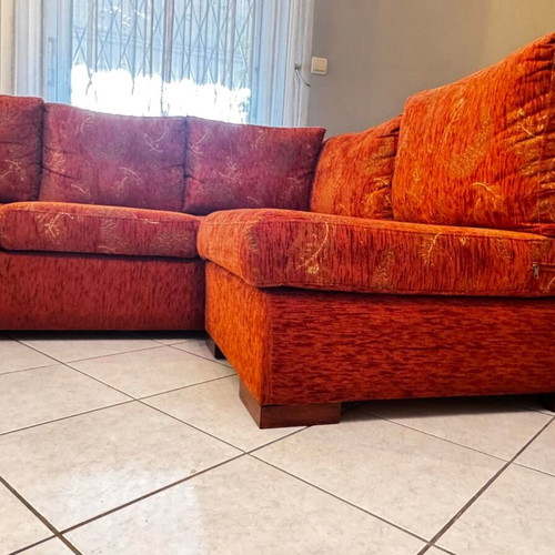 Corner sofa 3-seater with recliner like new
