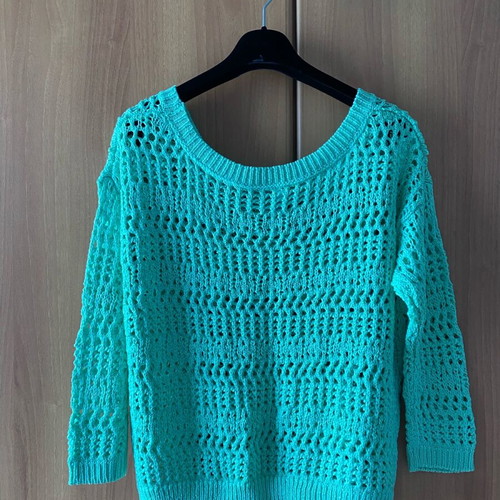 Aeropostale loose knitted blouse new, green, size XL