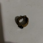 Handmade knitted ring with cross new