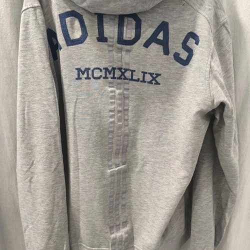 Adidas Originals vintage style hoodie L used, gray melange