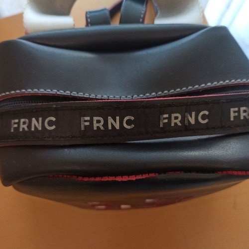 Franco leather women's bag used, black backpack style