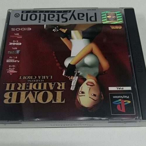 Tomb Raider 2 PS1 Platinum game like new, English version