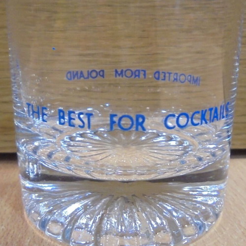 Krakus Vodka set of two promotional glasses like new