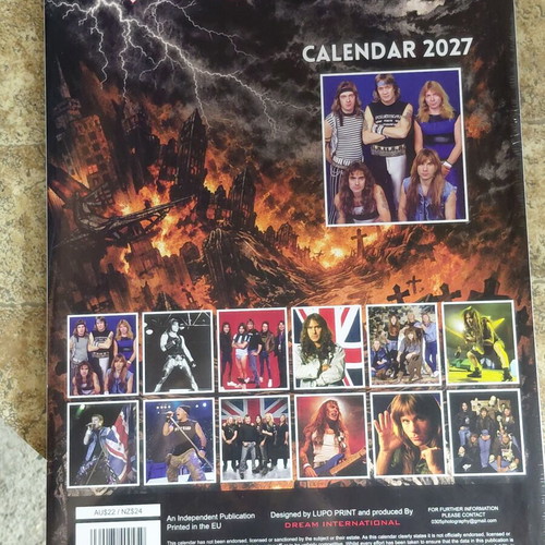 Iron Maiden calendar 2027 new print