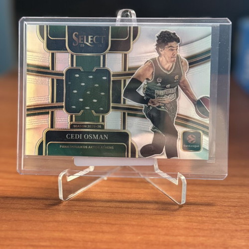 25-26 Panini EuroLeague Select Osman Patch/125 Panathinaikos card