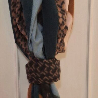 Scarf new green multicolor