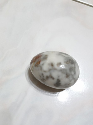 Egg from semiprecious stone Agate Opal used, decorative collectible