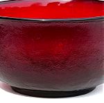 Σετ μπολ 7 τμ. Arcoroc "Sierra" ruby red France 60'-70'.