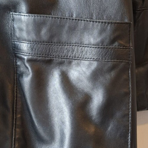 Black leather jacket, size L